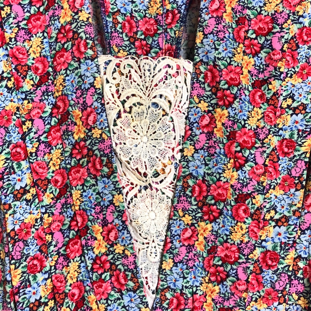 Vintage Karin Stevens Blossom Prairie Dress - Picture 11 of 13